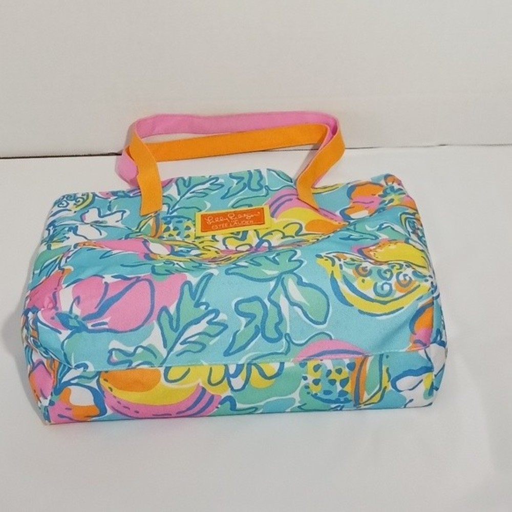 Lilly Pulitzer Estee Lauder Floral Canvas Bag GWP - Picture 10 of 11